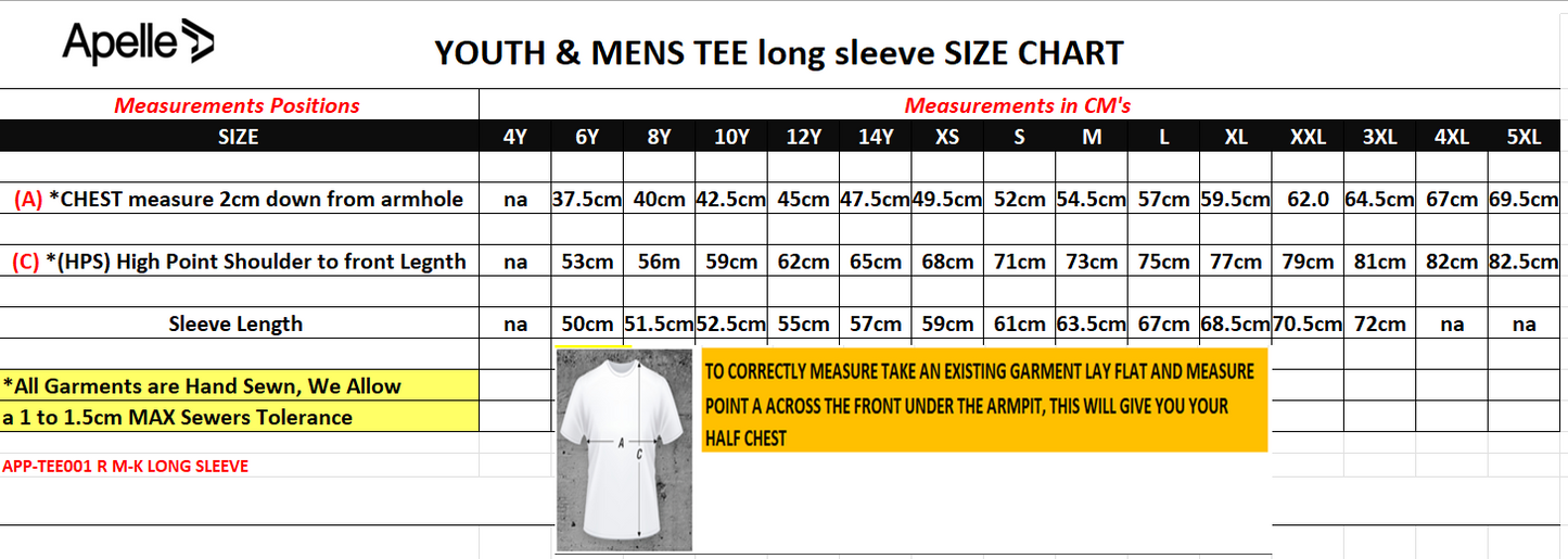 SOUTHERN TIGERS 2025 WARM UP TEE LONG SLEEVE WITH SURNAME (AP250456)