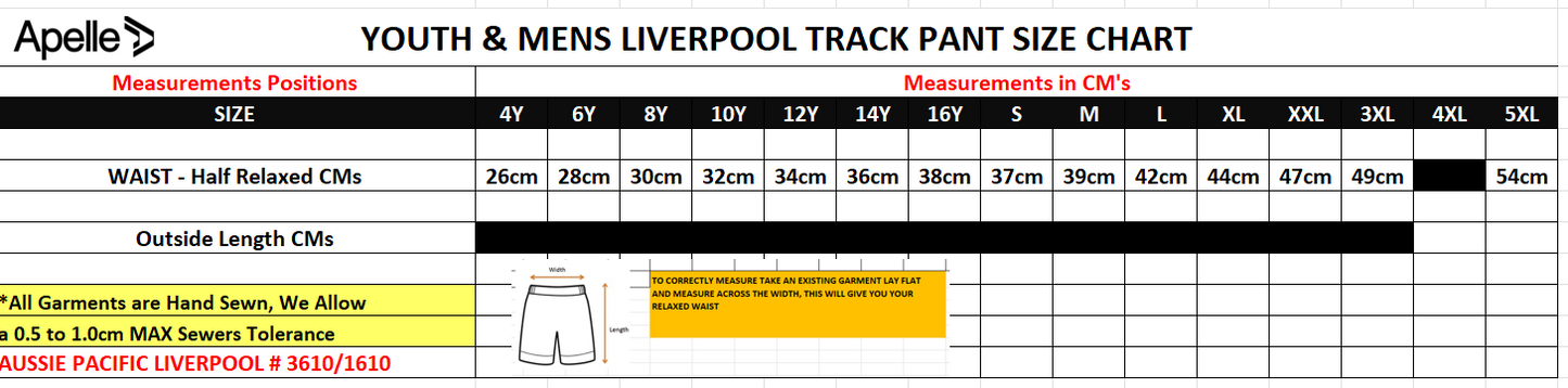 WEST LAKES TENNIS CLUB TRACK PANTS