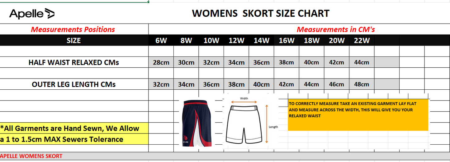 ENFIELD HOCKEY CLUB SKORT (AP250431)