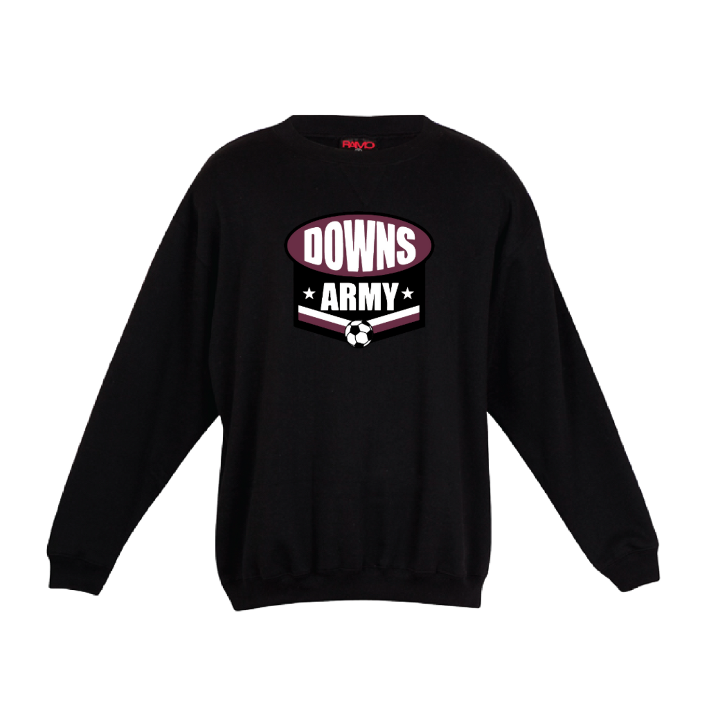 EDSC CREW NECK JUMPER - LOGO DOWNS ARMY (AP240271)