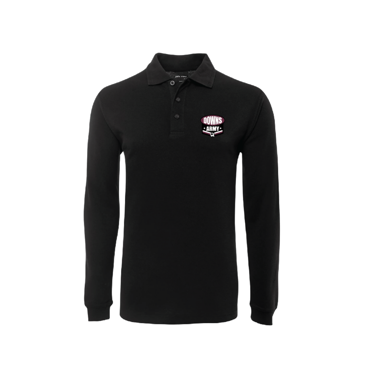 EDSC POLO LONG SLEEVE LOGO DOWNS ARMY (AP240264)