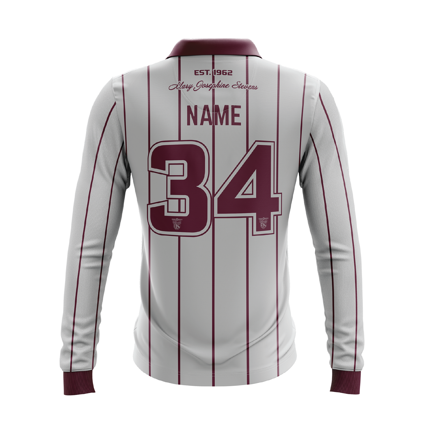 ELIZABETH DOWNS 2026 REPLICA AWAY JERSEY LONG SLEEVE WITH NAME AND NUMBER