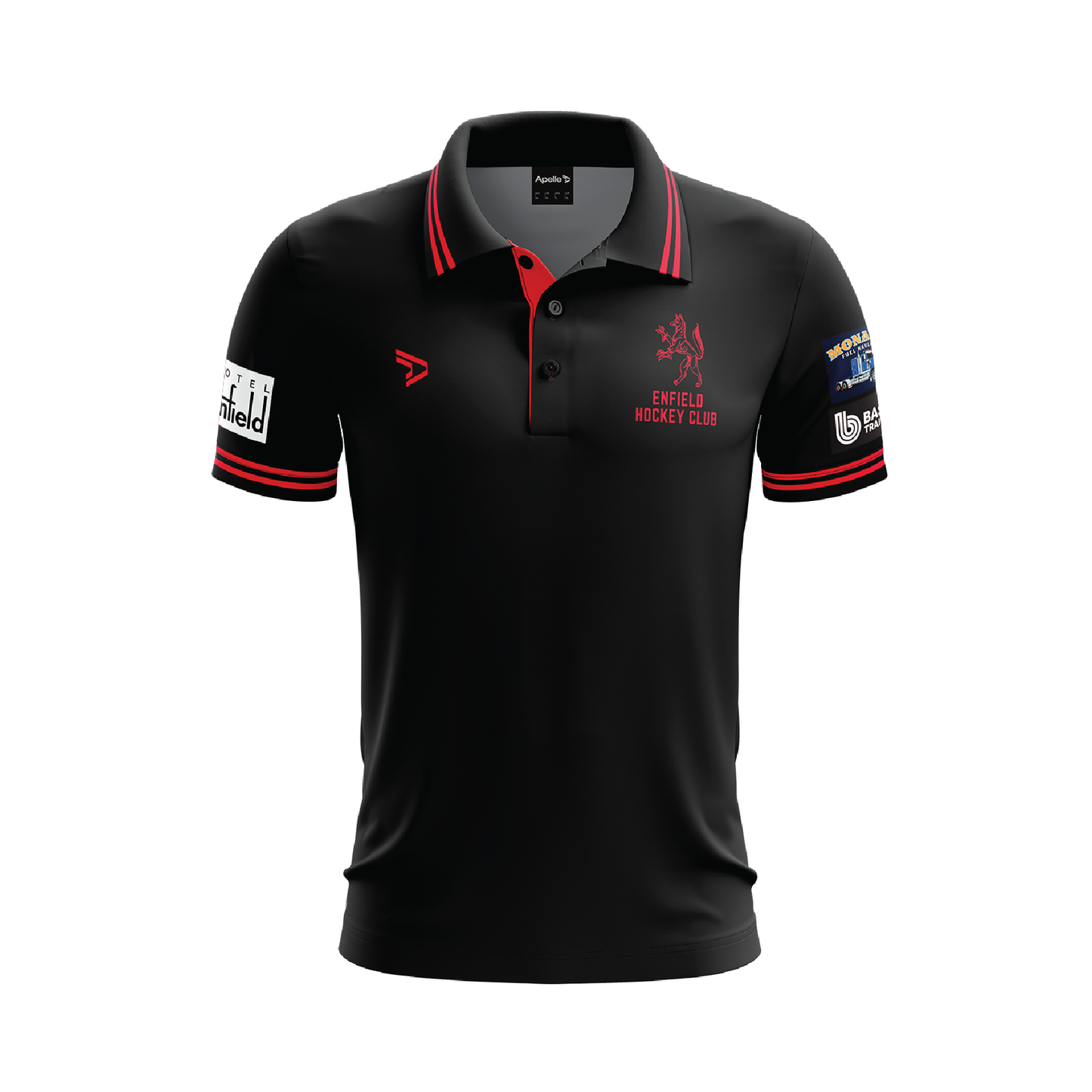 ENFIELD HOCKEY CLUB POLO - BLACK (AP250435)