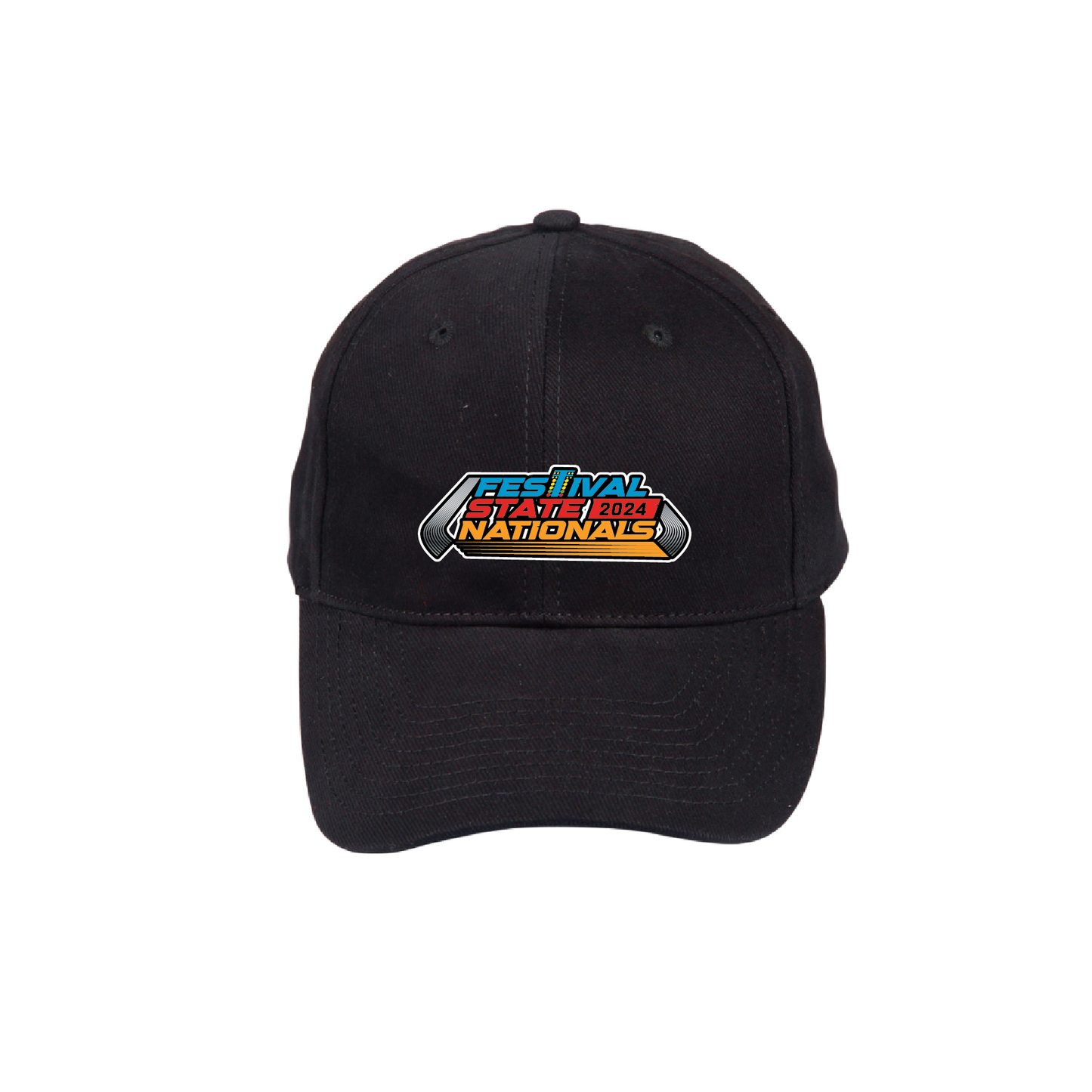 FESTIVAL STATE NATIONALS PEAK CAP - BLACK