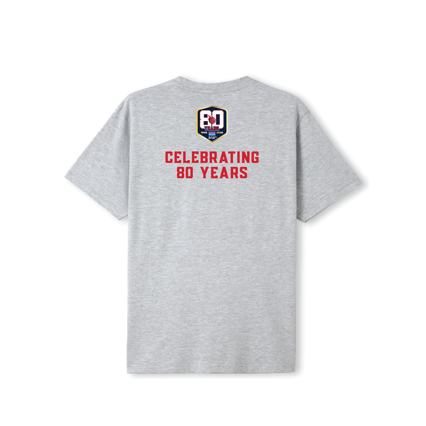 NORWOOD FLAMES - 80TH ANNIVERSARY TEE GREY MARLE (AP260121 )
