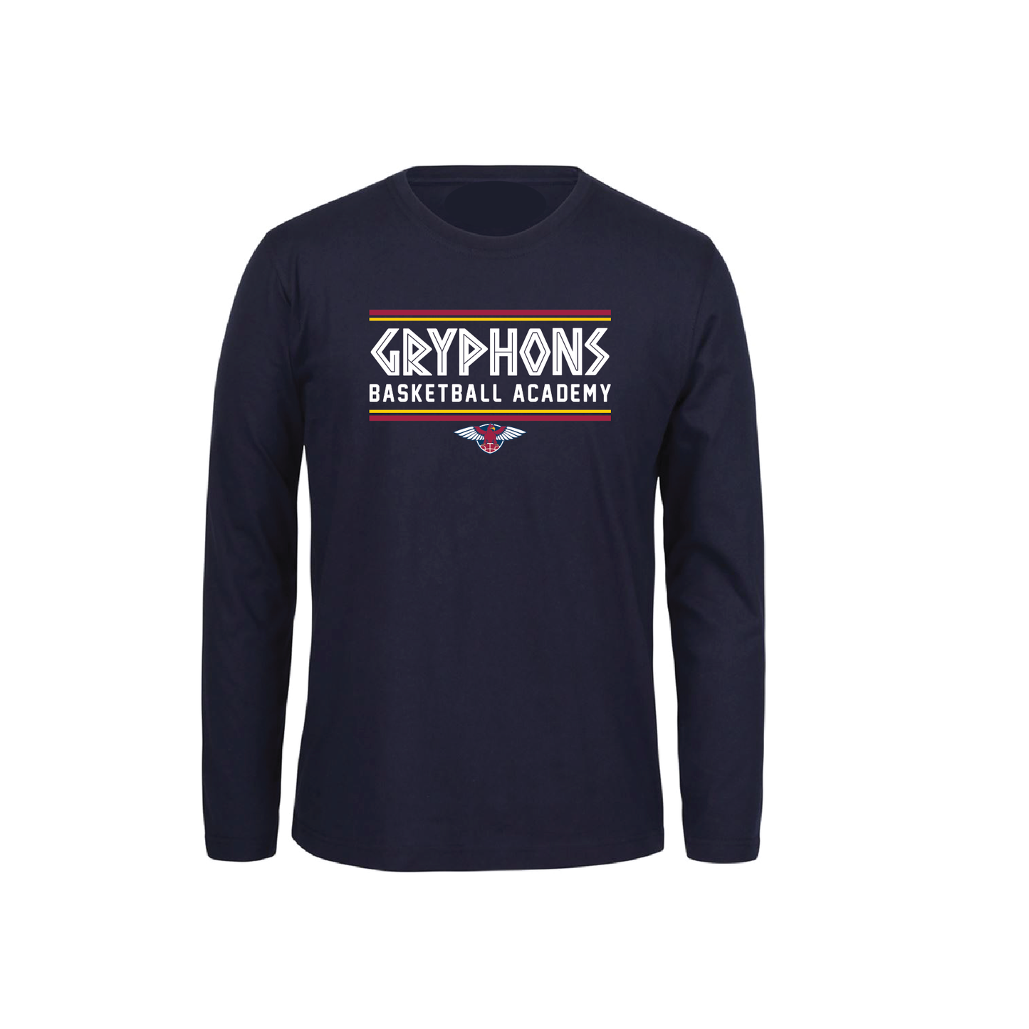 GRYPHONS BASKETBALL TEE LONG SLEEVE NAVY (AP250567)