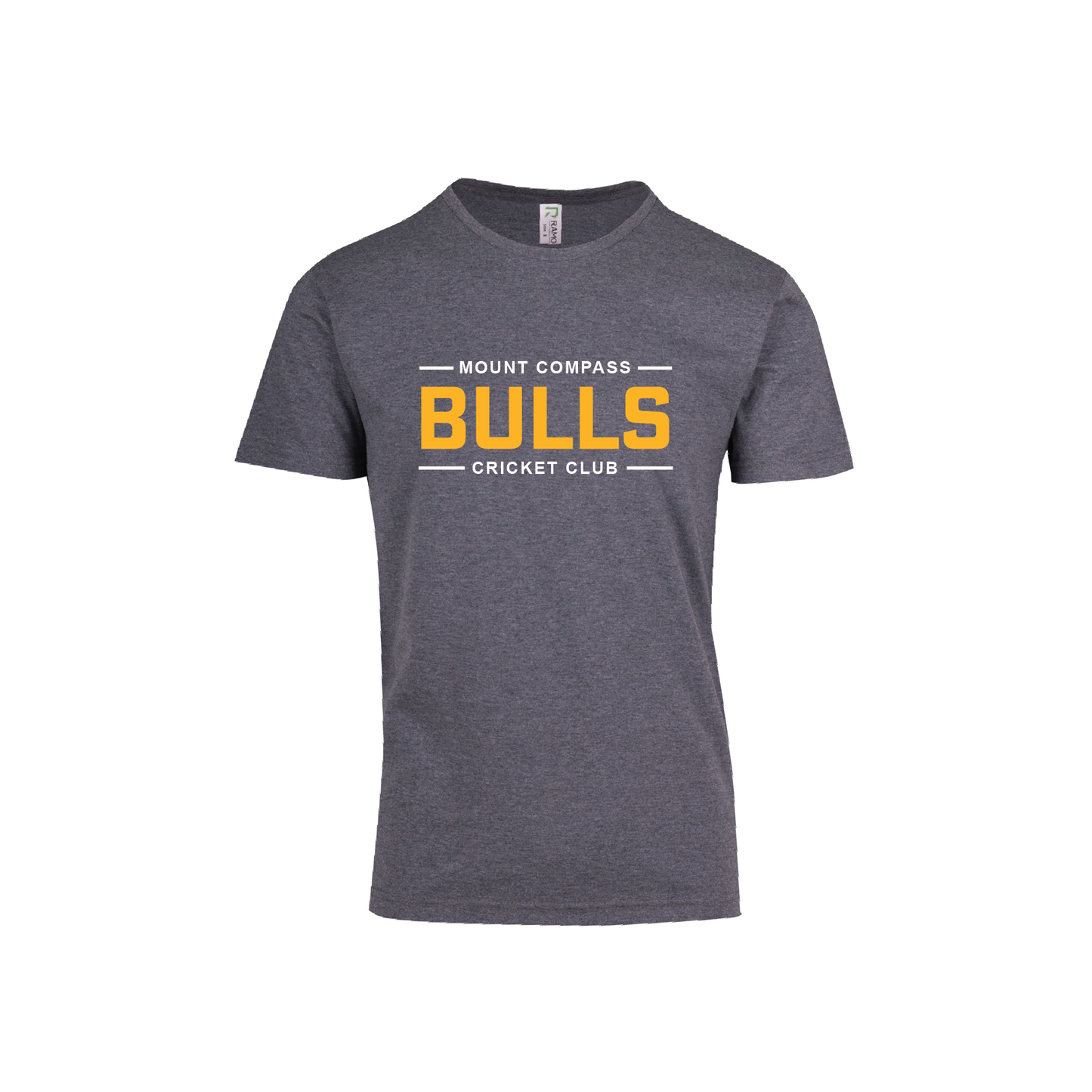 Mount Compass Cricket Club Tee Shirt Bulls Logo (AP230397)