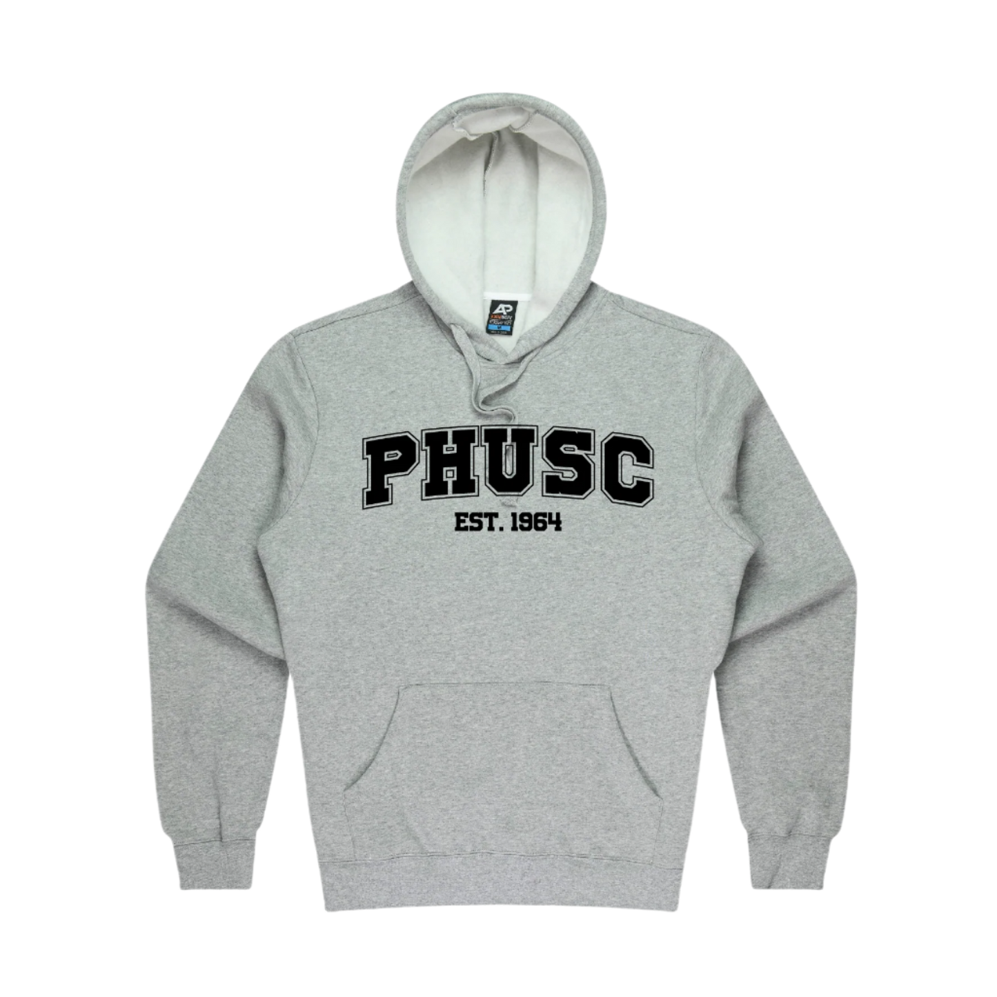 PARA HILLS UTD SC HOODED SWEAT PHUSC LOGO GREY MARLE (AP240346)