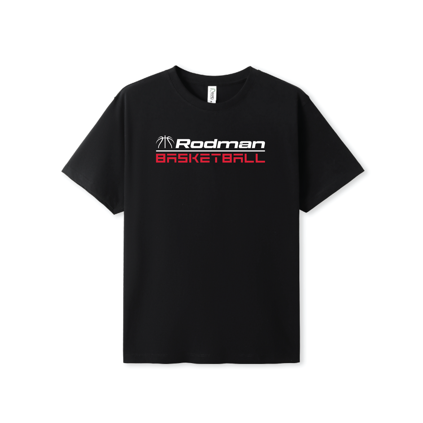 Rodman Basketball Club Tee With Round Logo Black (AP250581)