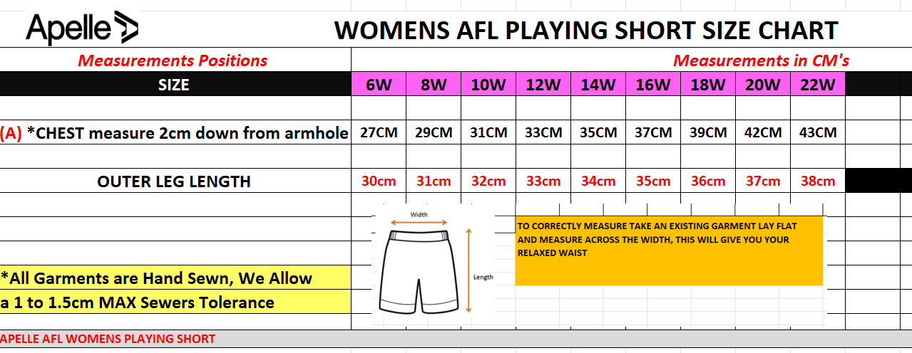 HFL UA AFL UMPIRE GAME DAY SHORTS WITH POCKETS - WOMENS (AP240004)