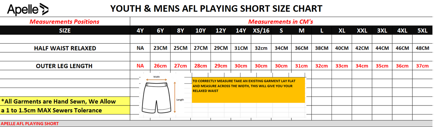 HFL UA AFL UMPIRE GAME DAY SHORTS WITH POCKETS - MENS (AP240002)