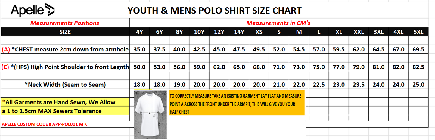 SUNRAYSIA ACADEMY OF SPORT GOLF POLO SHIRT (AP230590)