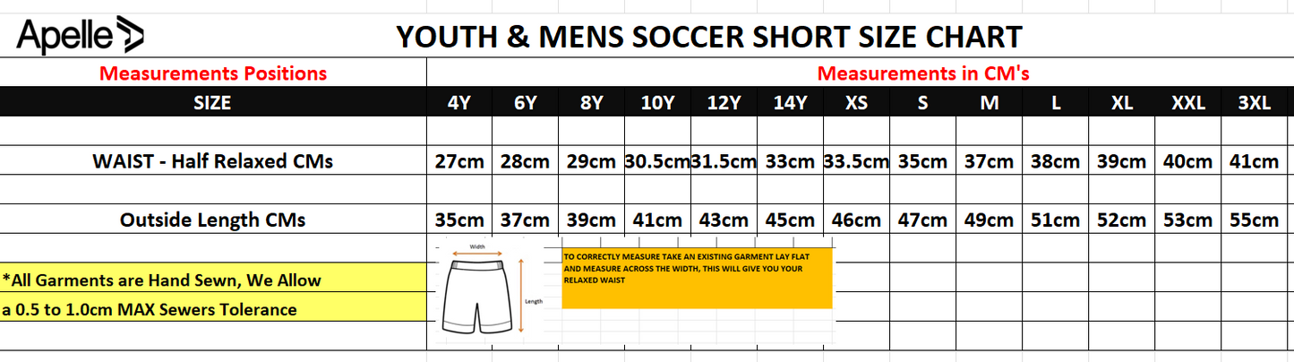 BAROSSA UNITED FOOTBALL CLUB - MENS & BOYS SUBLIMATED SHORT (AP230560)