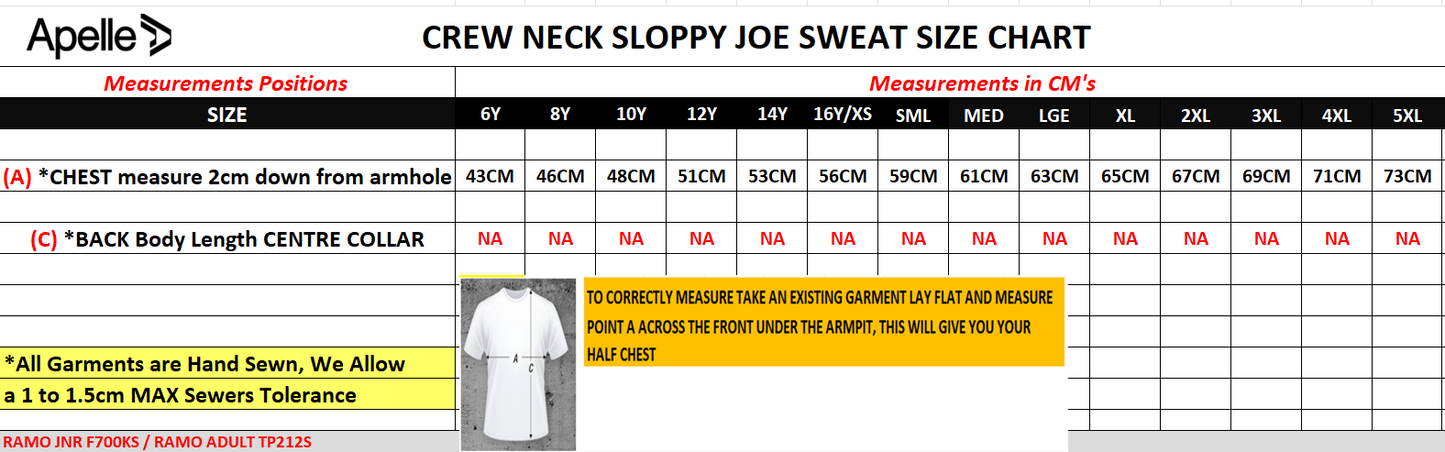 PARA HILLS UTD SC CREW NECK JUMPER - COLLEGIATE LOGO - BLACK (AP260048)