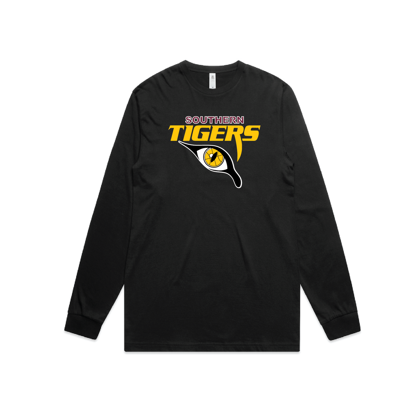 SOUTHERN TIGERS LONG SLEEVE BLACK TEE (AP250178)