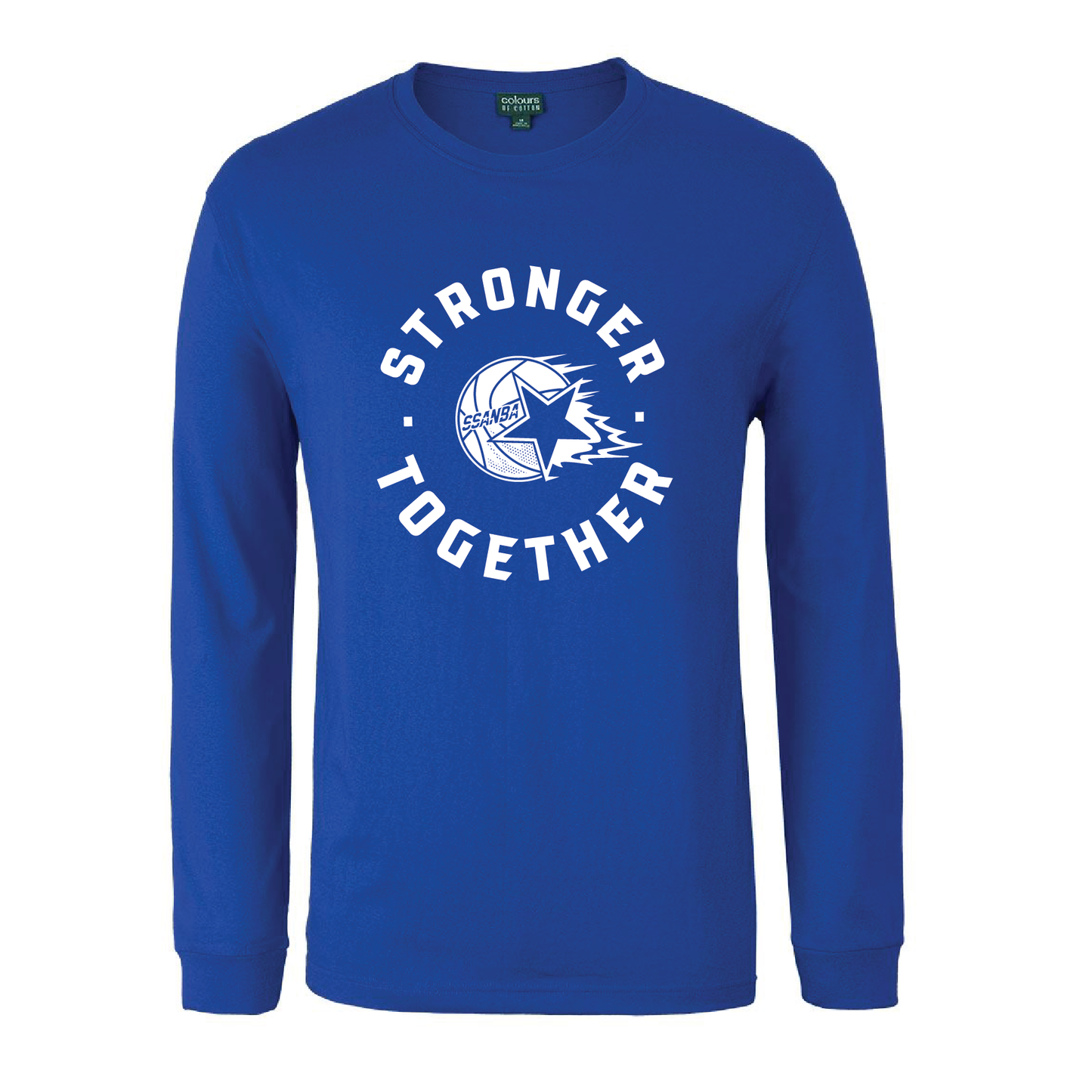 SSANBA 2026 ROYAL BLUE LONG SLEEVE TEE (STRONGER TOGETHER LOGO)