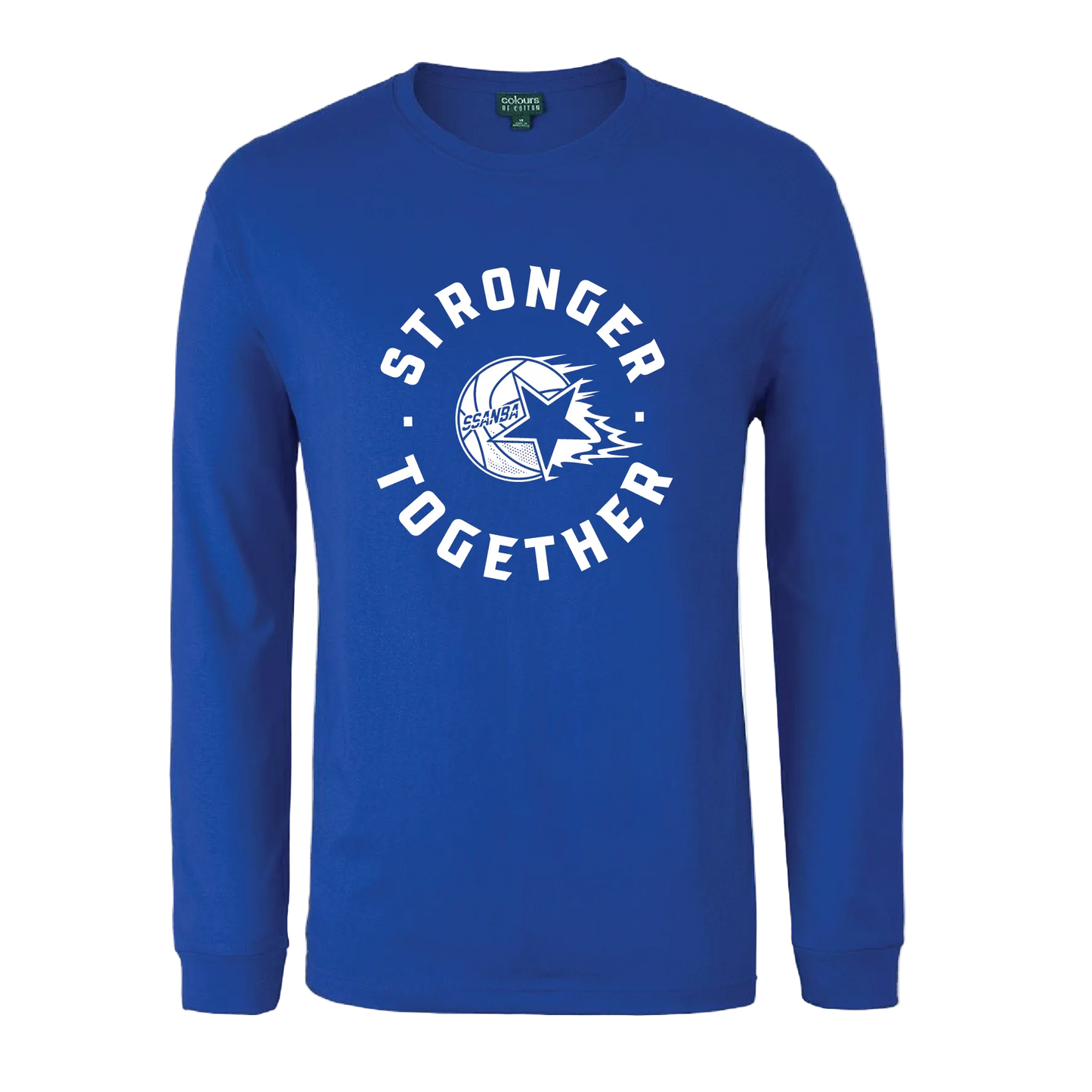 SSANBA 2026 ROYAL BLUE LONG SLEEVE TEE (STRONGER TOGETHER LOGO)