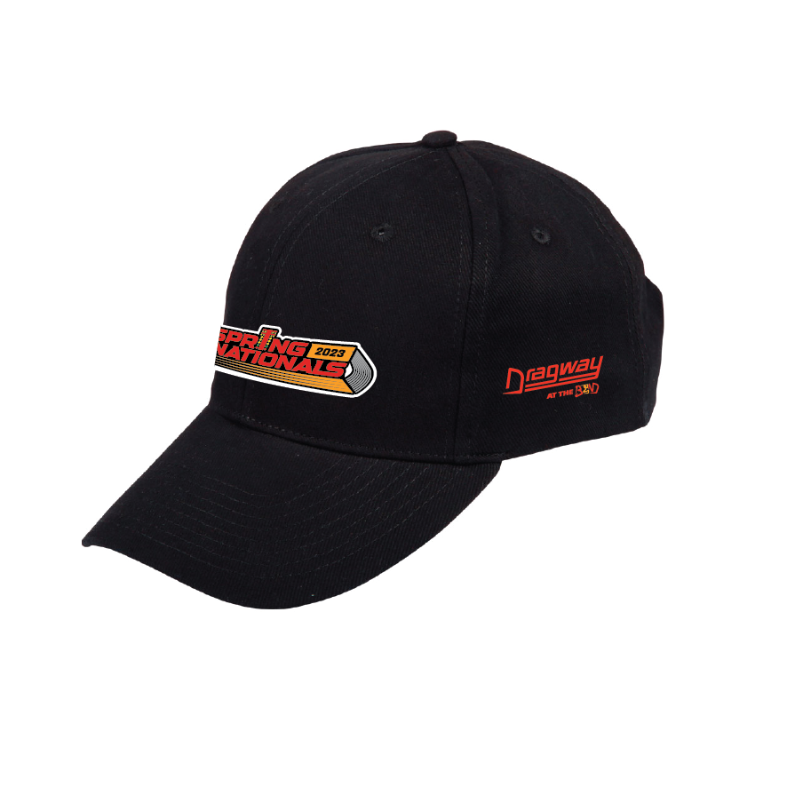 SPRING NATIONALS PEAK CAP - BLACK