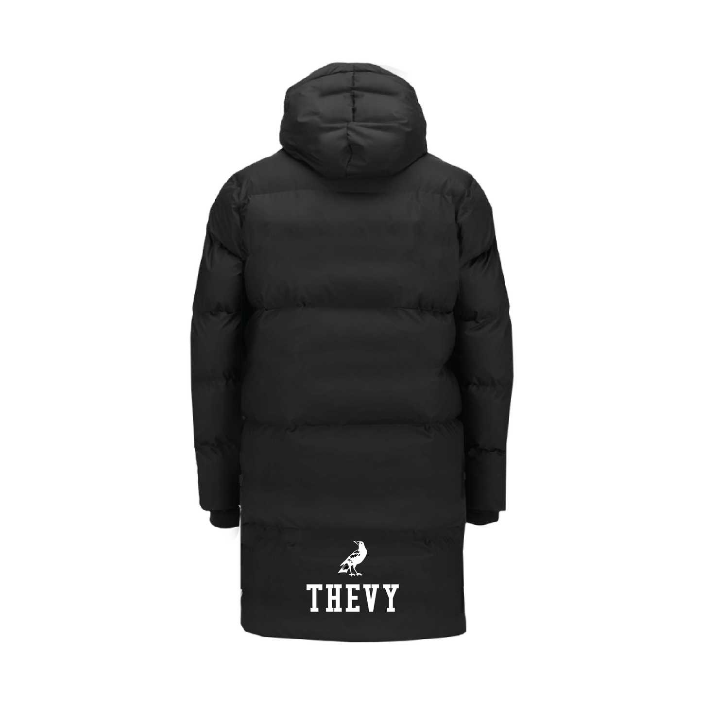 THEVENARD SPORTS CLUB COACHES LONG LINE PUFFER JACKET