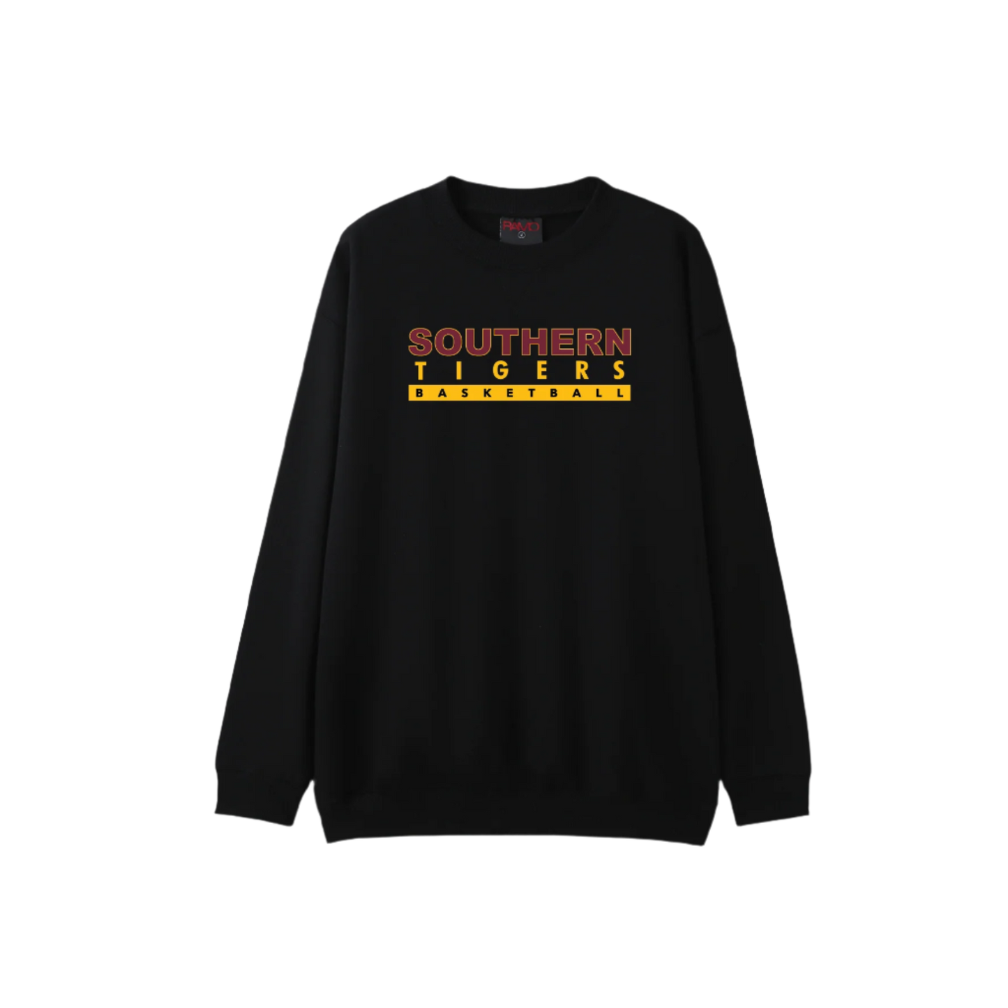 SOUTHERN TIGERS BLACK CREW NECK JUMPER (AP250177)