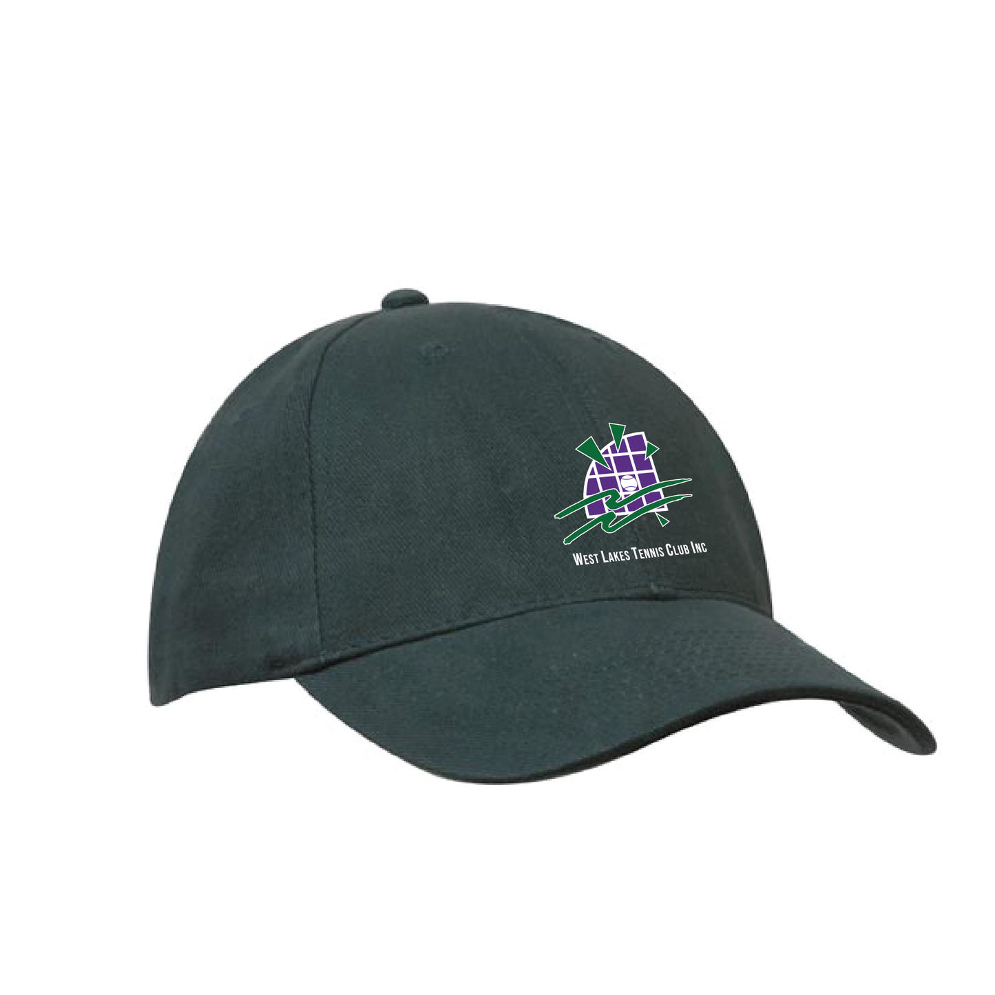 WEST LAKES TENNIS CLUB CAP - BOTTLE GREEN