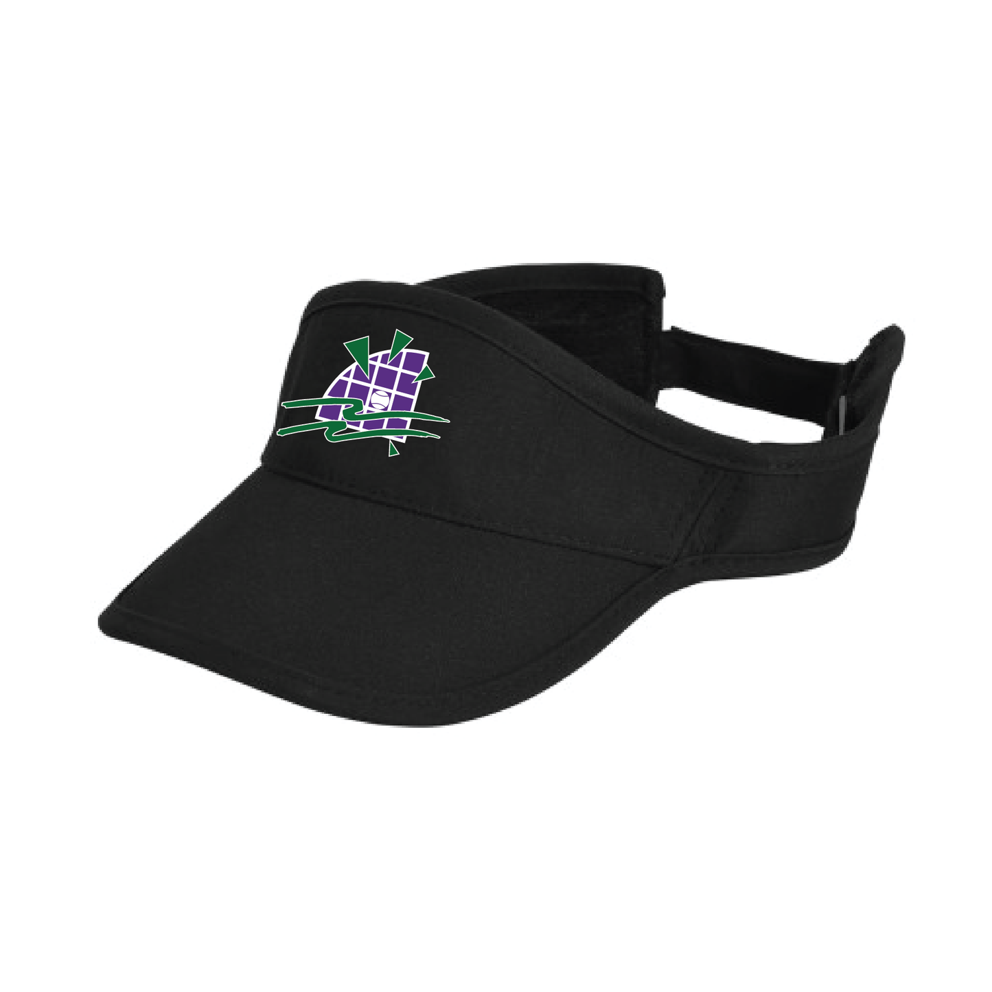 WEST LAKES TENNIS CLUB VISOR - BLACK