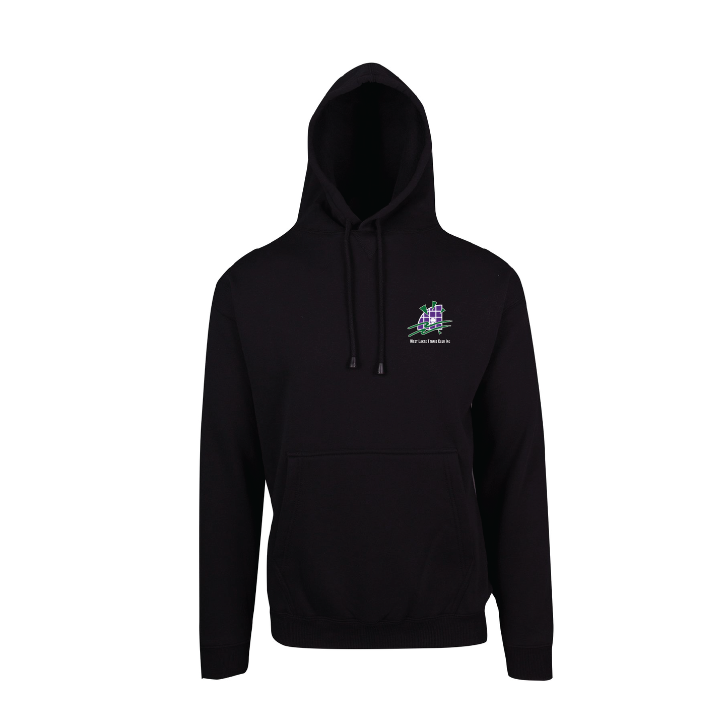 WEST LAKES TENNIS CLUB HOODED SWEAT - BLACK