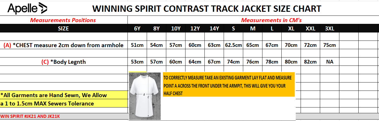 SUNRAYSIA ACADEMY OF SPORT TRACK JACKET (AP230594)