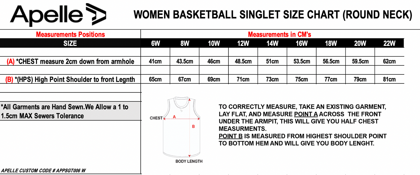 WINGS BASKETBALL SINGLET TRAINING - GIRLS