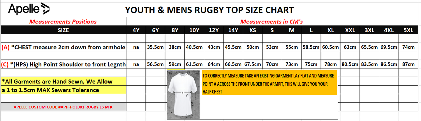 PARA HILLS UTD SC RUGBY TOP (AP230015)