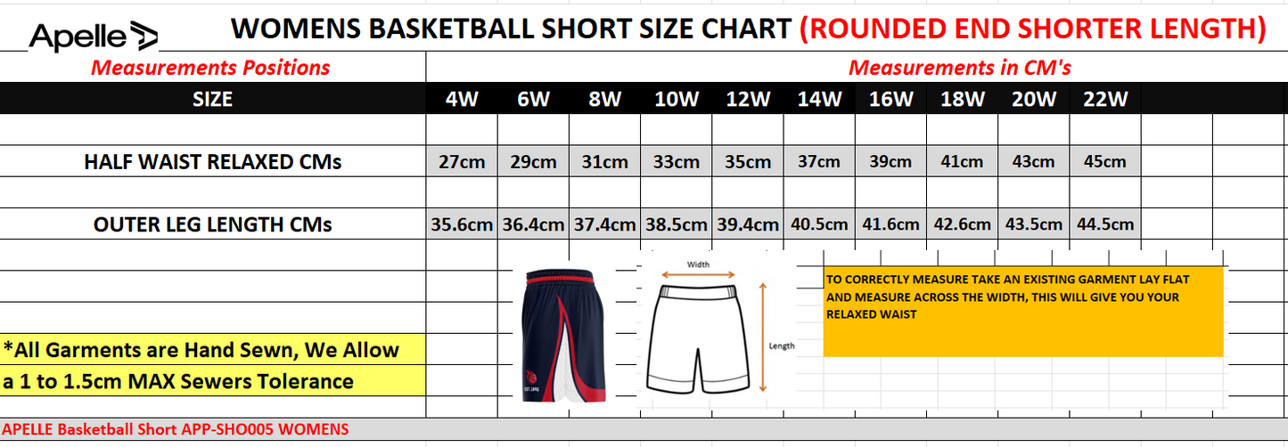 SOUTHERN TIGERS CURVED END SHORTS - DISTRICT & DOMESTIC (AP250301)