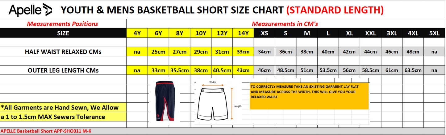 SOUTHERN TIGERS STRAIGHT LEG SHORTS DISTRICT & DOMESTIC (AP250300)