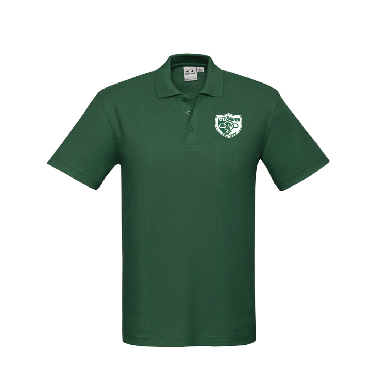 STEEL UNITED SUPPORTER POLO FOREST GREEN