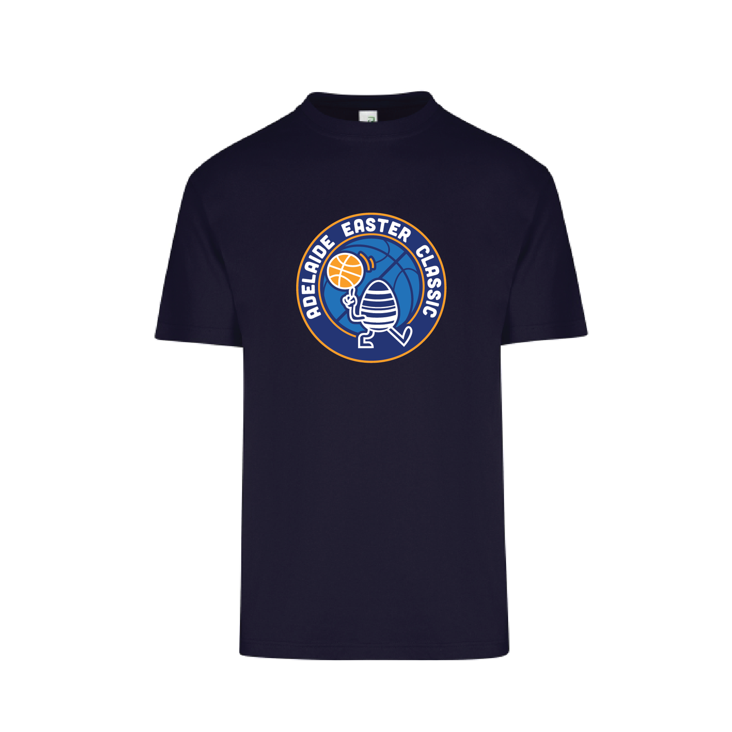 EASTER CLASSIC 2025 TEE S/S NAVY FRONT LOGO #1 / PARTICIPATING CLUB NAMES ON BACK