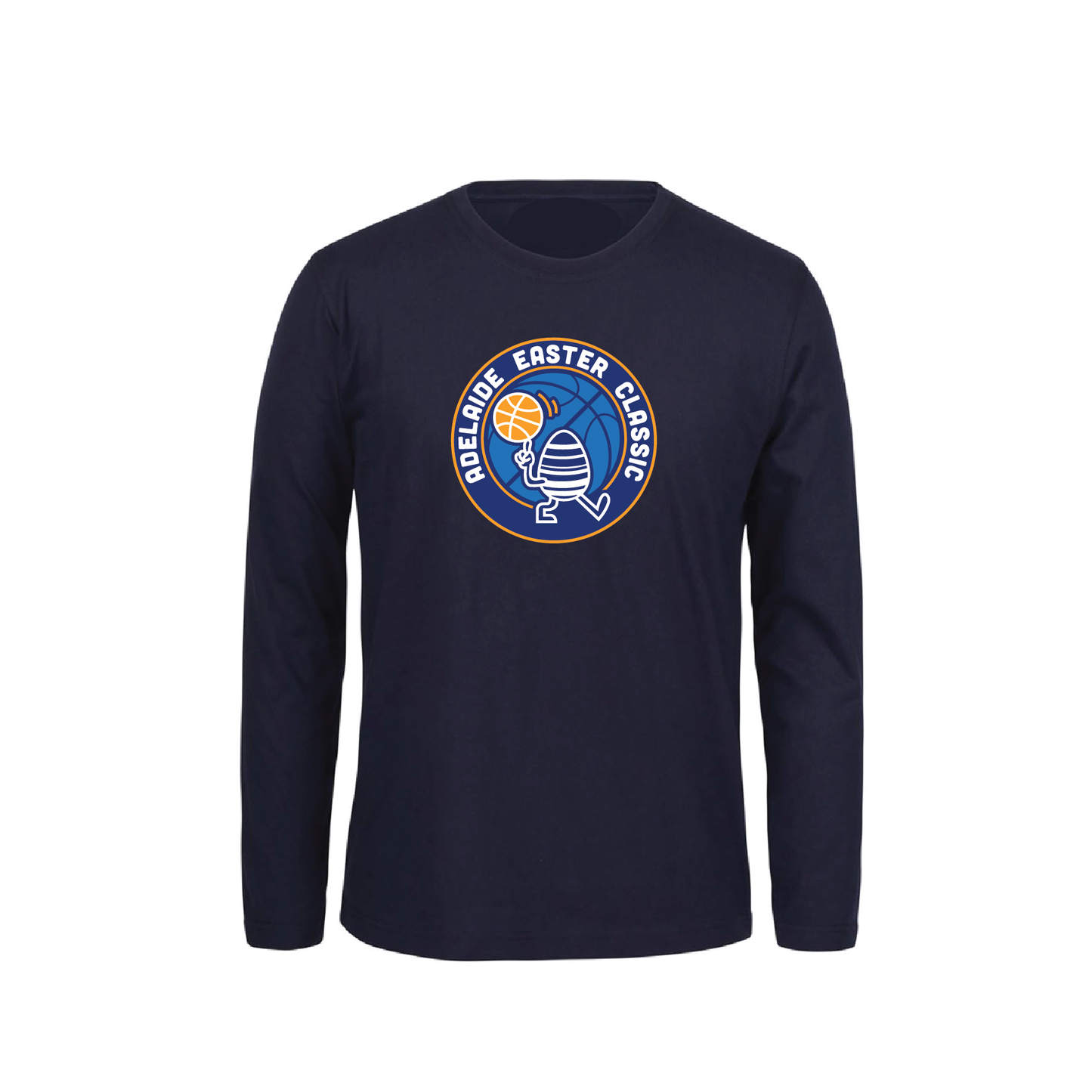 EASTER CLASSIC 2025 TEE L/S NAVY FRONT LOGO # 1 / PARTICIPATING CLUB NAMES ON BACK