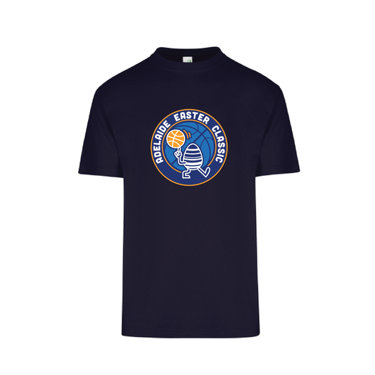 EASTER CLASSIC 2025 S/S TEE NAVY #1 TEAM & PLAYER NAMES ON BACK (MIN QTY 8+)