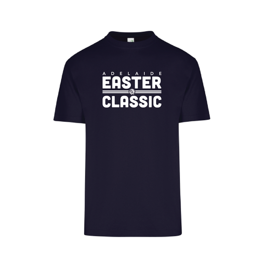 EASTER CLASSIC 2025 S/S TEE NAVY #2 TEAM & PLAYER NAMES ON BACK (MIN QTY 8+)