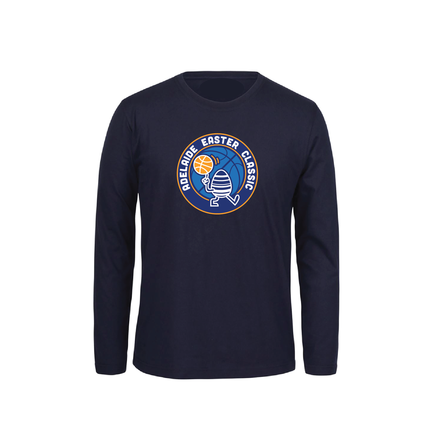 EASTER CLASSIC 2025 L/S TEE NAVY #1 TEAM & PLAYER NAMES ON BACK (MIN QTY 8+)