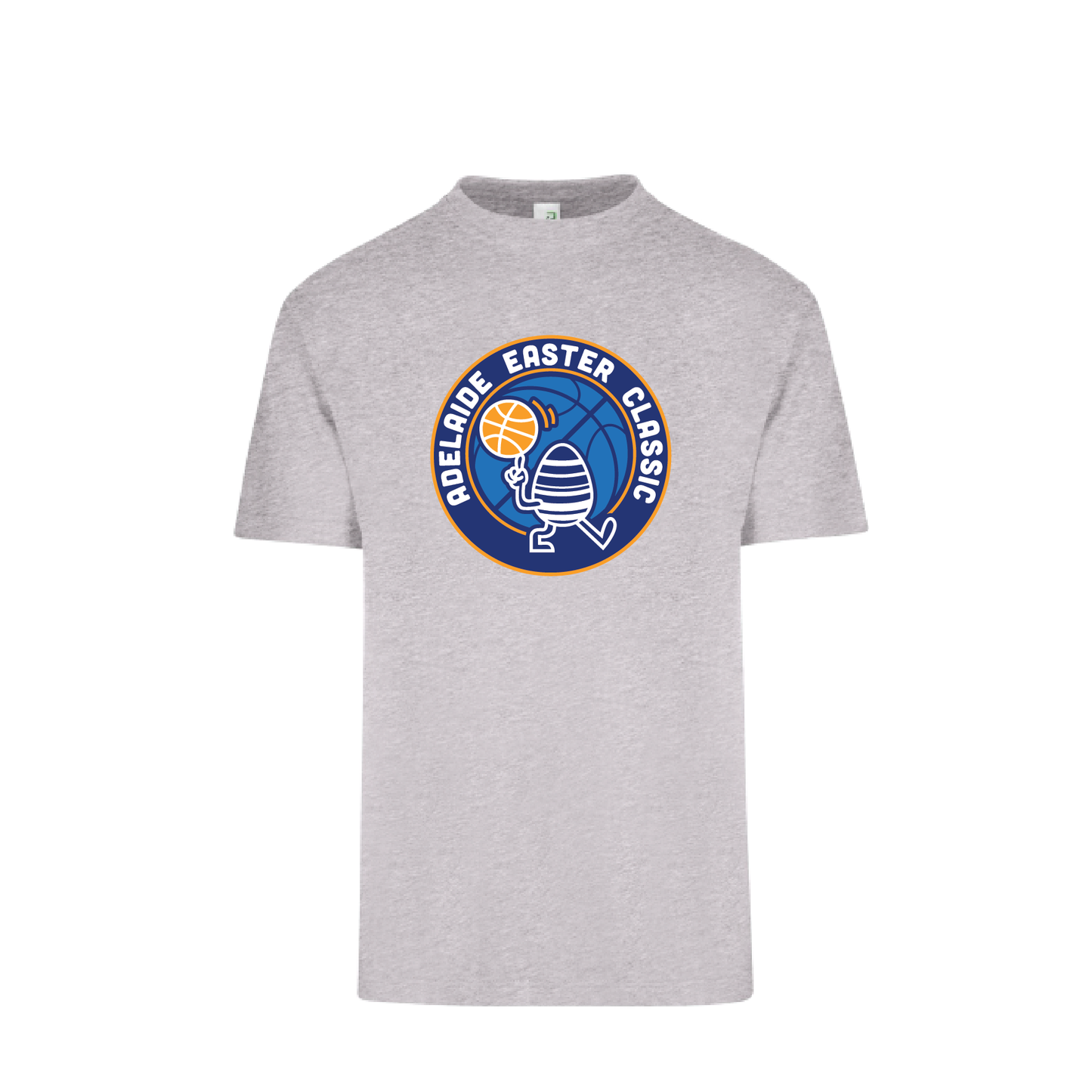 EASTER CLASSIC 2025 S/S TEE GREY MARLE #1 TEAM & PLAYER NAMES ON BACK (MIN QTY 8+)