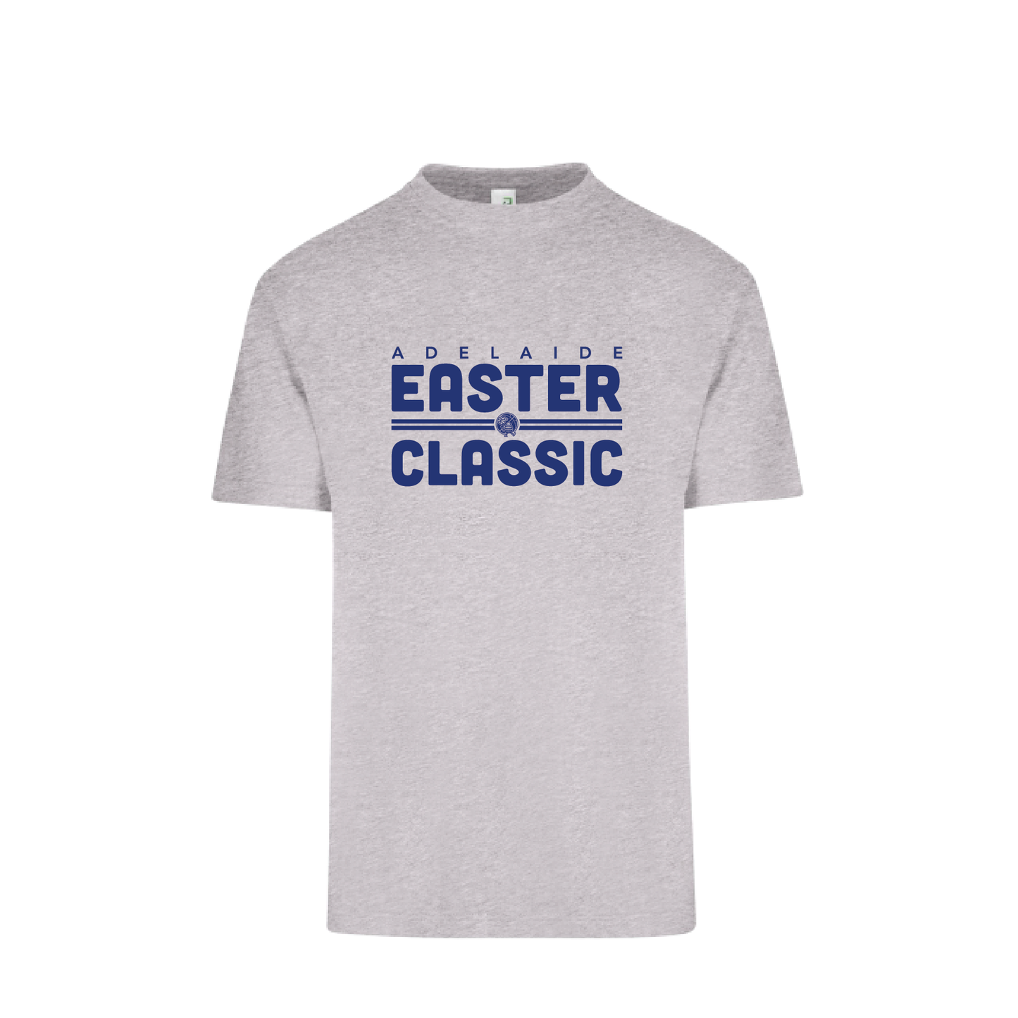 EASTER CLASSIC 2025 S/S TEE GREY MARLE #2 TEAM & PLAYER NAMES ON BACK (MIN QTY 8+)