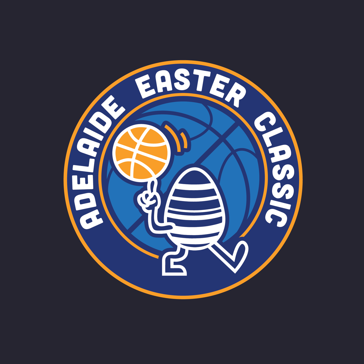 EASTER CLASSIC 2025 L/S TEE NAVY #1 TEAM & PLAYER NAMES ON BACK (MIN QTY 8+)