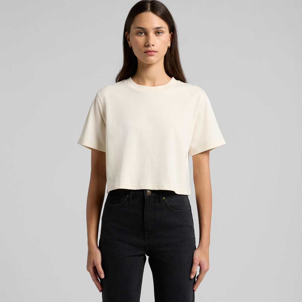 EAST ADELAIDE FC CLASSIC CROP TEE WOMENS ECRU (AP250364)