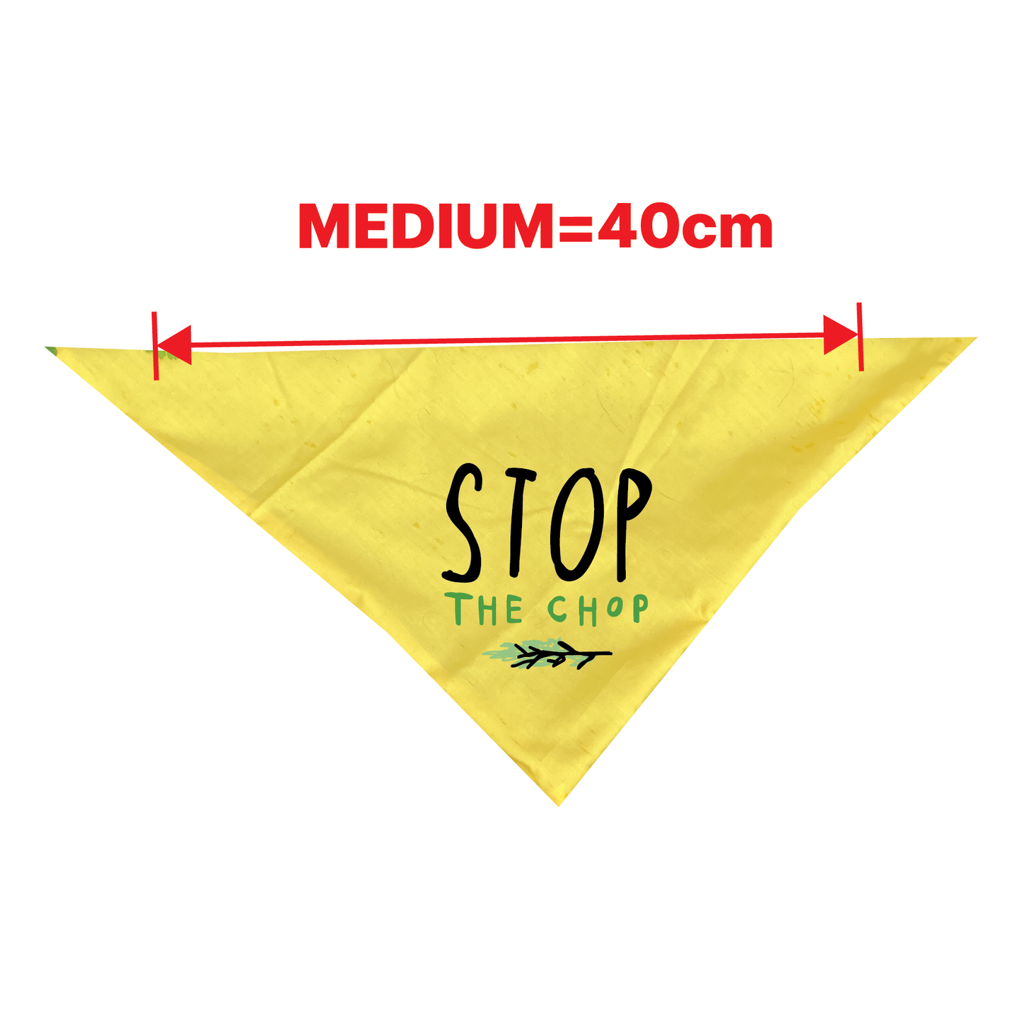 ADELAIDE PARK LANDS - STOP THE CHOP - YELLOW DOG BANDANA