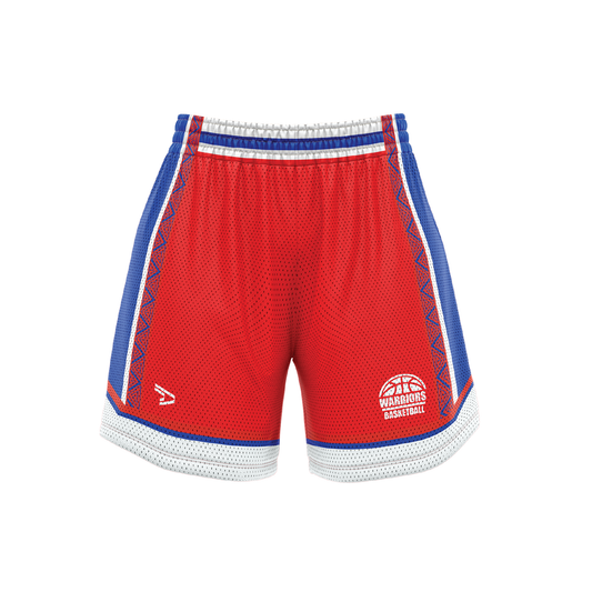 WARRIORS BASKETBALL  CLUB PLAYER SHORTS CURVED ( WOMENS )
