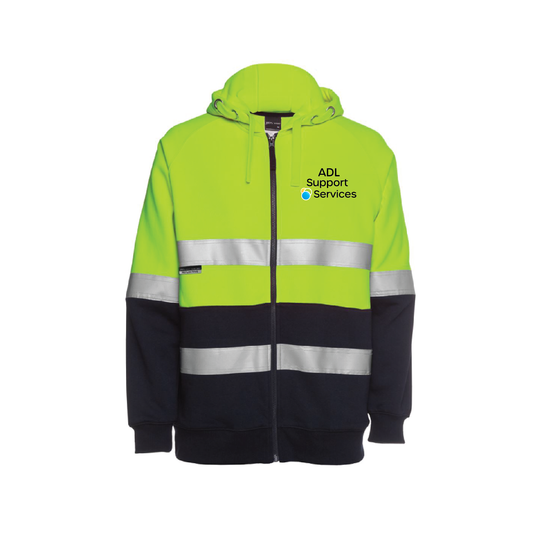 ADL SUPPORT SERVICES FLEECY HOODIE FULL ZIP D/N (AP250505)