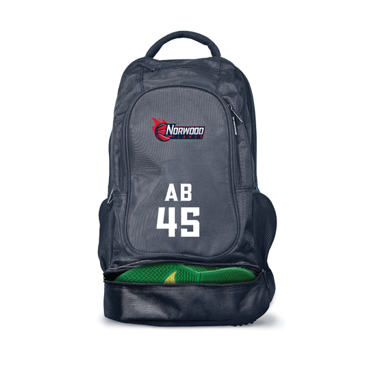 NORWOOD FLAMES - MATCH DAY BACK PACK WITH LOGO INITIALS & NUMBER (AP260220)