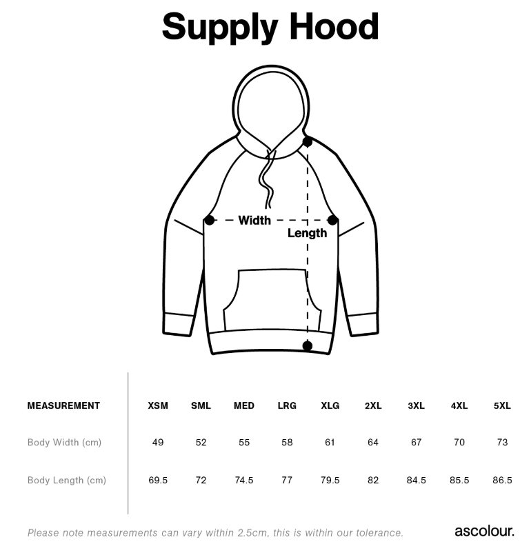 SUNRAYSIA DRAG RACING ASSOCIATION - HOODIE BLACK (AP250612)