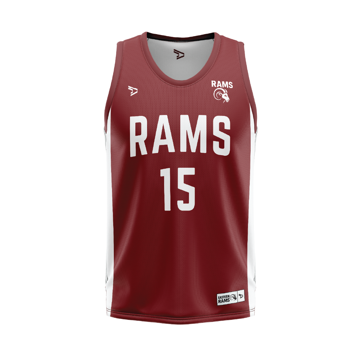 RAMS PLAYER SINGLET REVERSIBLE MAROON WHITE (AP250358)