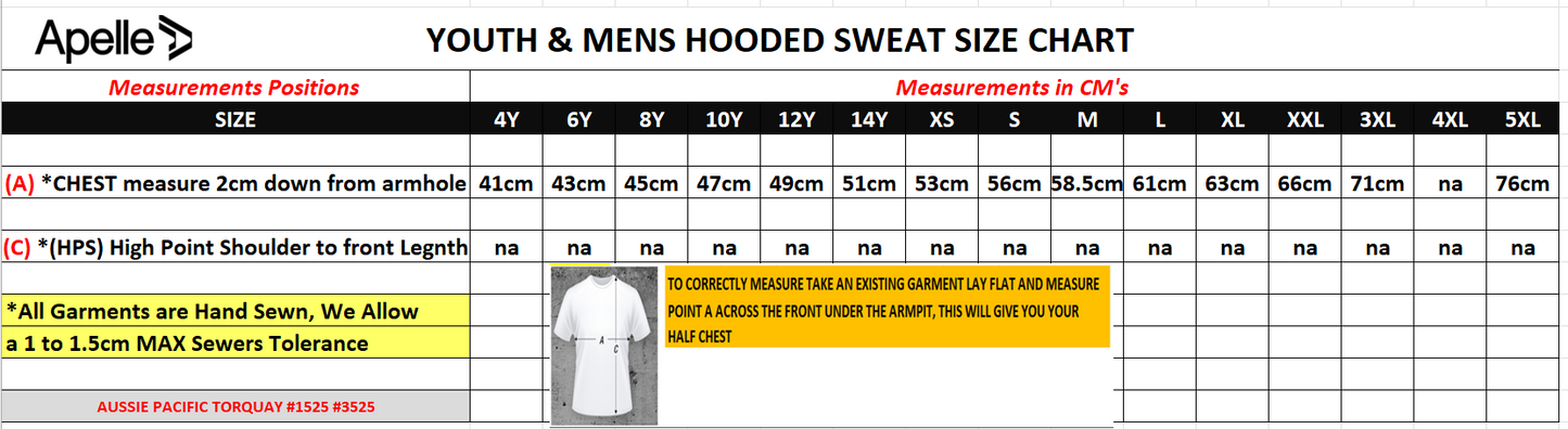 SOUTHERN TIGERS BC CARNIVAL HOODIE PACK WITH TEAM LIST AND NICKNAME