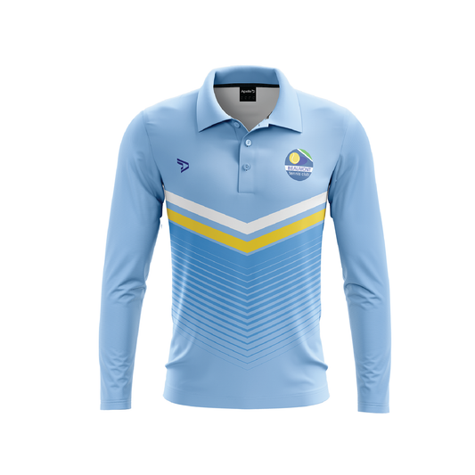 BEAUMONT TENNIS CLUB PLAYING POLO BLUE LONG SLEEVE (AP250098 PG2)